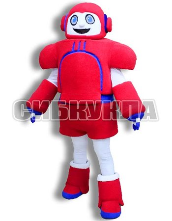 Ростовая кукла робот красный
