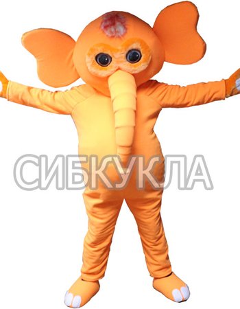 Ростовая кукла Слон оранжевый