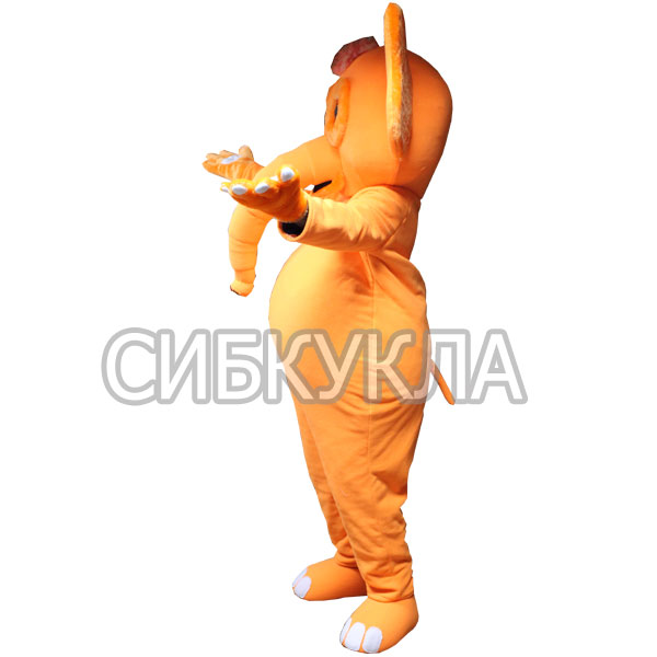 Ростовая кукла Слон оранжевый
