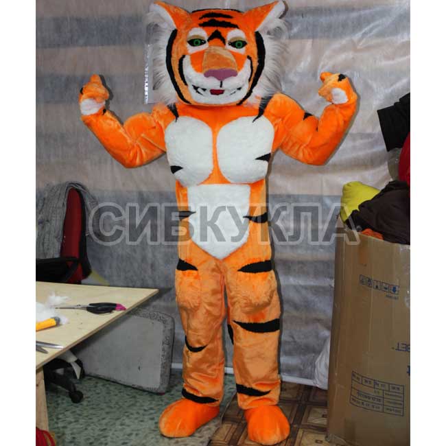 Купить ростовую куклу Тигр спортсмен с доставкой.