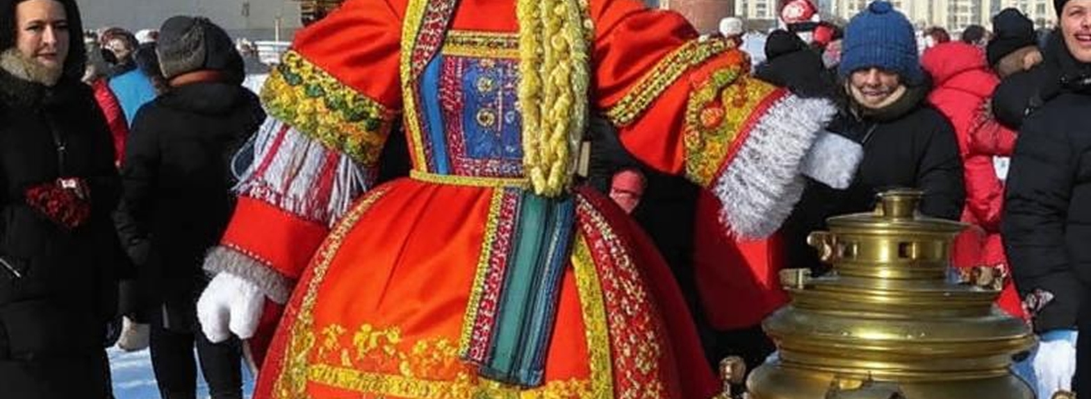 Кружка ростовая золотистая на Масленицу