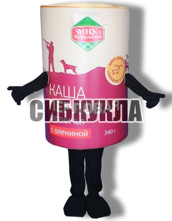 Купить ростовую куклу консерва Каша с доставкой.