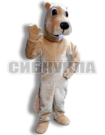 Купить Ростовая кукла Бобер бежевый