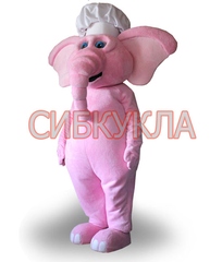 Ростовая кукла Слон розовый