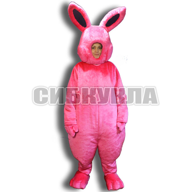 Ростовой костюм розовый кролик