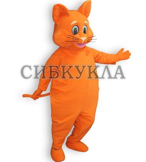 Купить ростовую куклу котик оранжевый