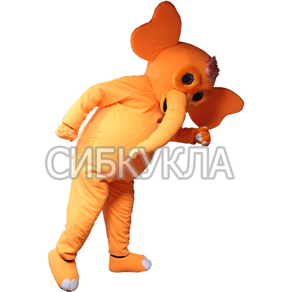 Купить ростовую куклу Слон оранжевый с доставкой.