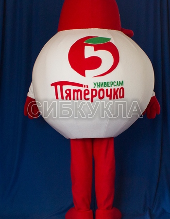 Ростовая кукла Пятерочка колобок