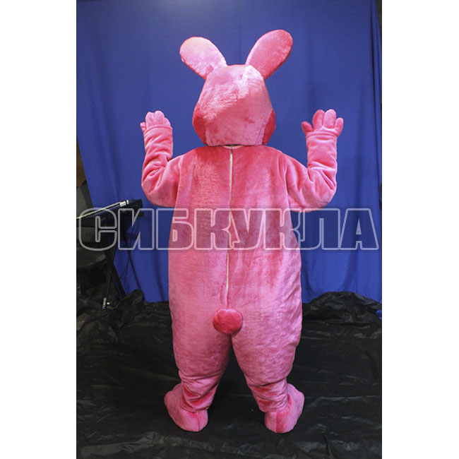 Ростовой костюм розовый кролик