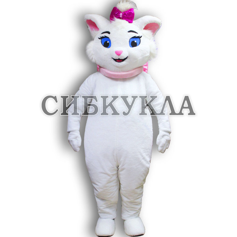 Купить ростовую куклу белая Кошечка с доставкой по России