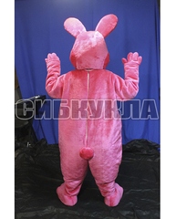 Ростовой костюм розовый кролик